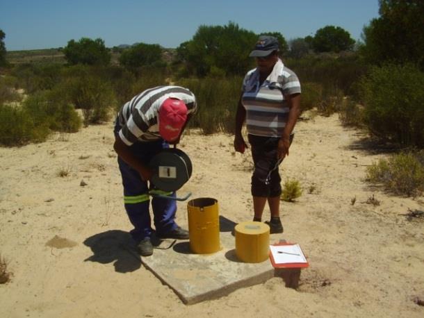 Abstraction monitoring at Cederberg Municipality boreholes Photo 8: Abstraction monitoring at Cederberg Municipality boreholes